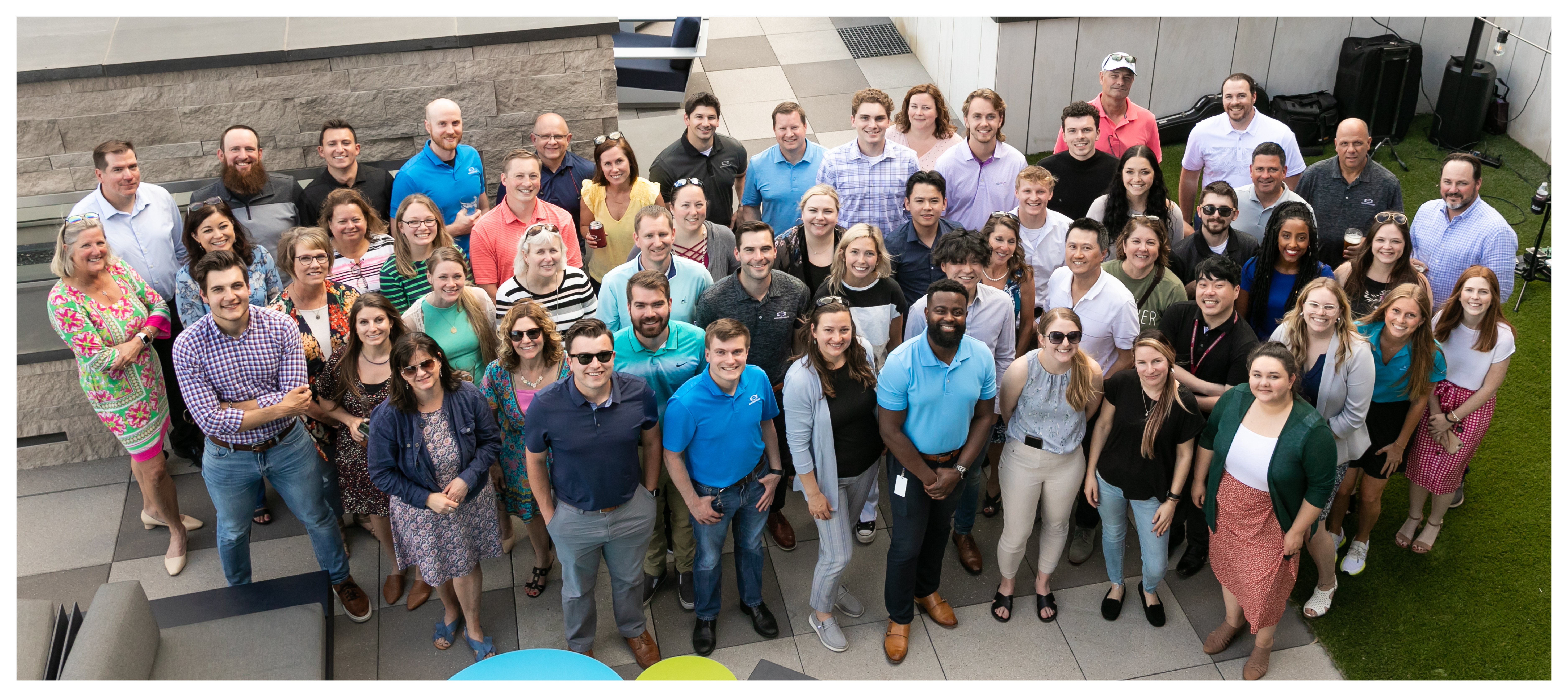 Photo of MB Investment Group team at an internal happy hour.